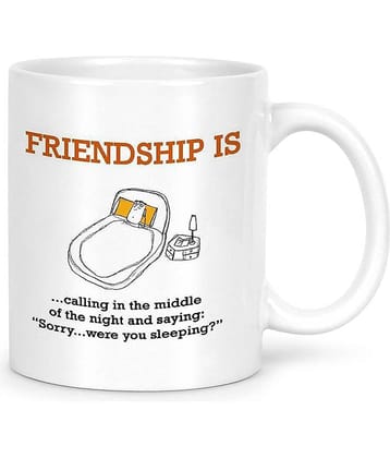 Idream Quote Printed Ceramic Coffee Mug 1 Pcs 330 mL