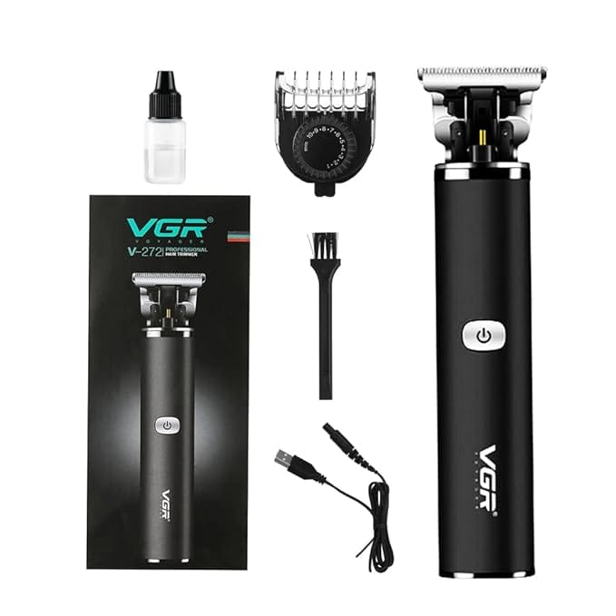 VGR V-272 Professional IPX5 Waterproof Fully Waterproof Trimmer 180 min Runtime 20 Length Settings (Black)