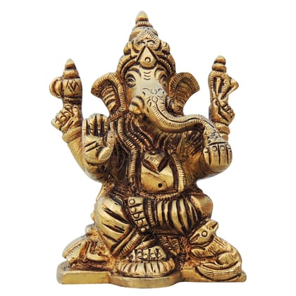 Brass Showpiece Ganesh Ji Statue (BSMAS1338 G)