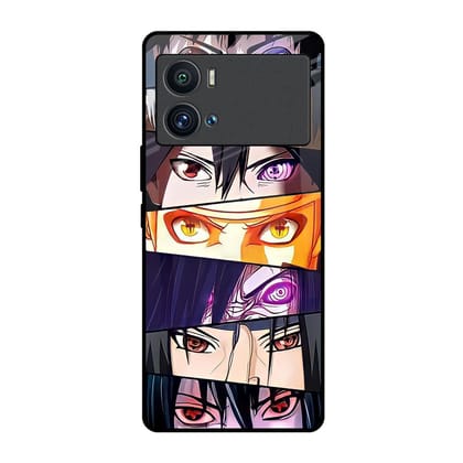 Anime Eyes Glass Case for iQOO 9 Pro