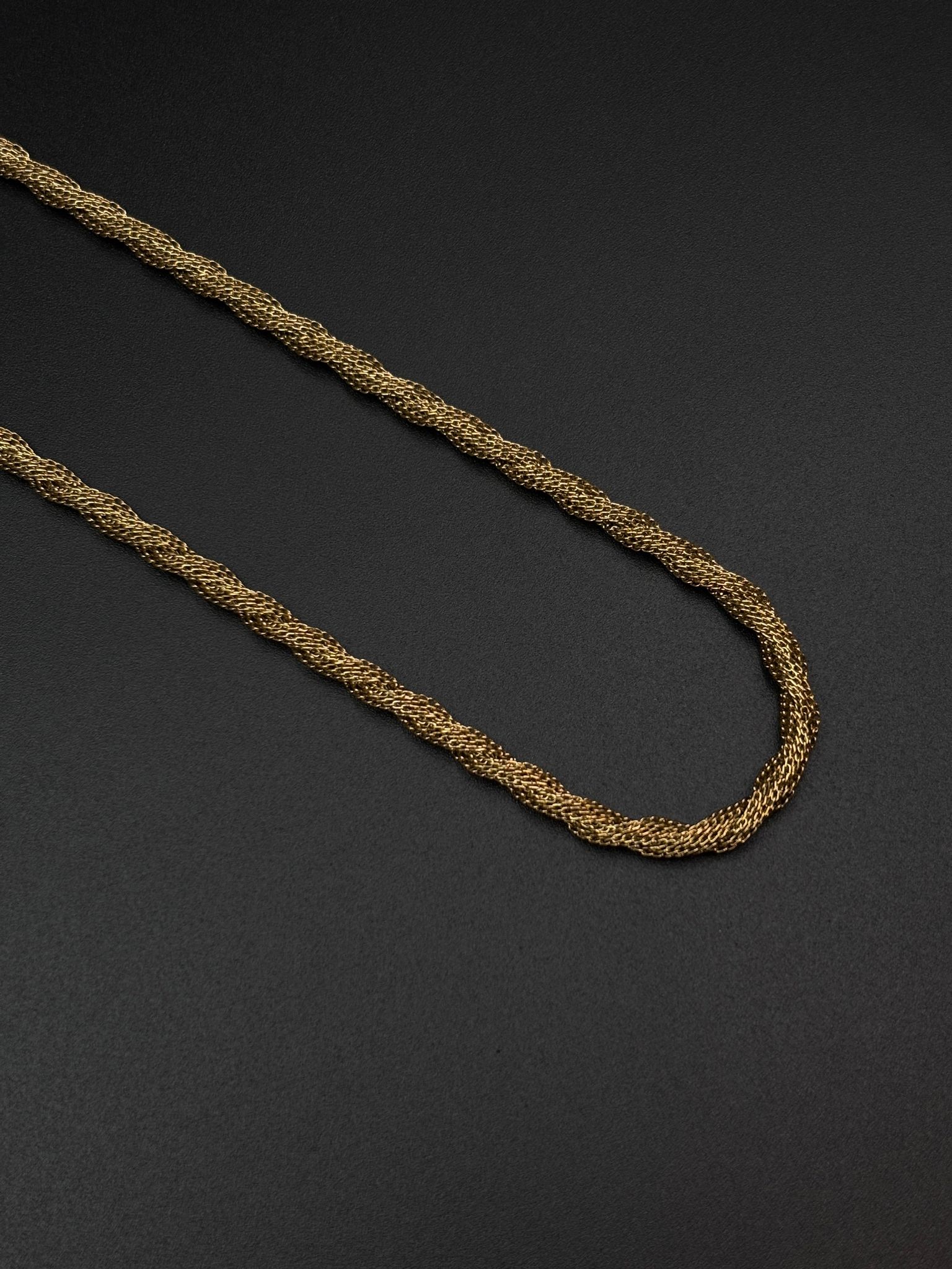 Men’s Cord Rope Type Chain Gold