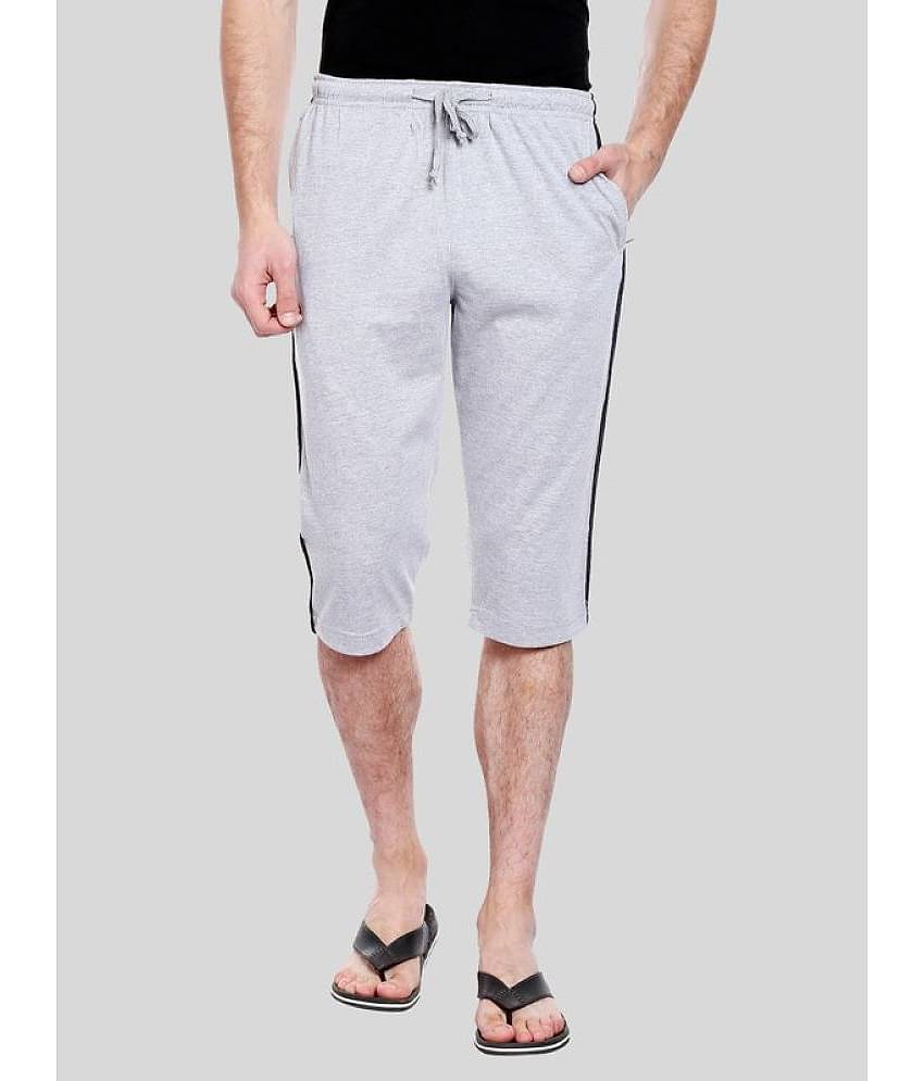 Allocate - Navy Blue Cotton Blend Men's Three-Fourths ( Pack of 1 )