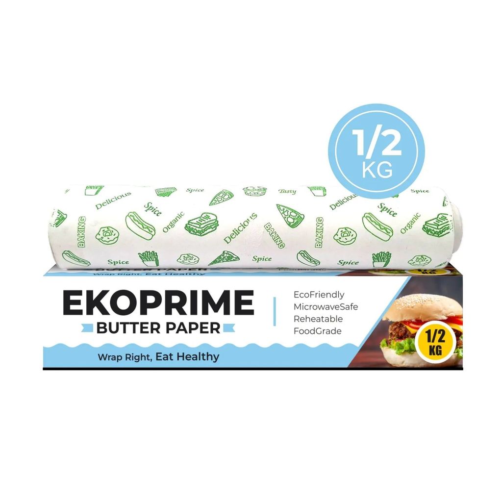 Ekoprime Butter Paper Roll With Box – 1/2 Kg Pack of 1