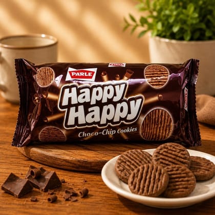 Parle Happy Happy Choco-Chip Cookies 60 g	 - Parle Happy Happy Choco-Chip Cookies 60 g	
