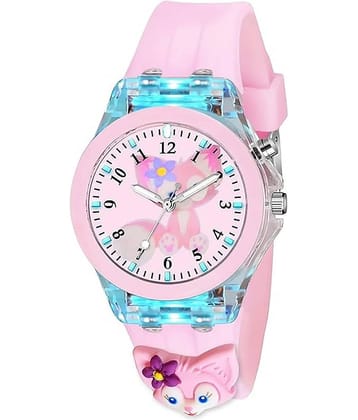 Fadiso Fashion Pink Dial Analog Girls Watch ( Pack of 1 )
