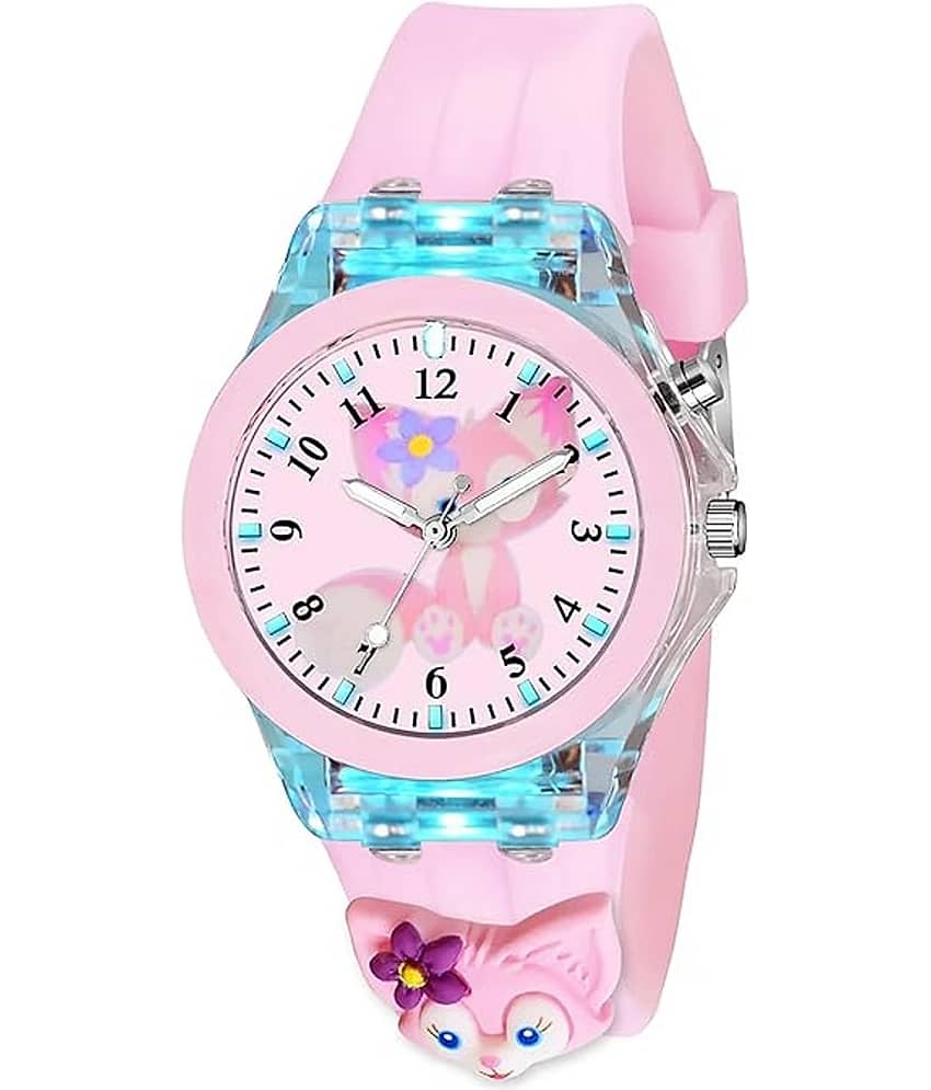 Fadiso Fashion Pink Dial Analog Girls Watch ( Pack of 1 )