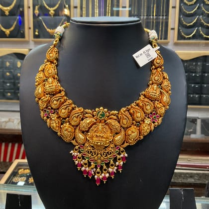 Silver Laxmi Necklace