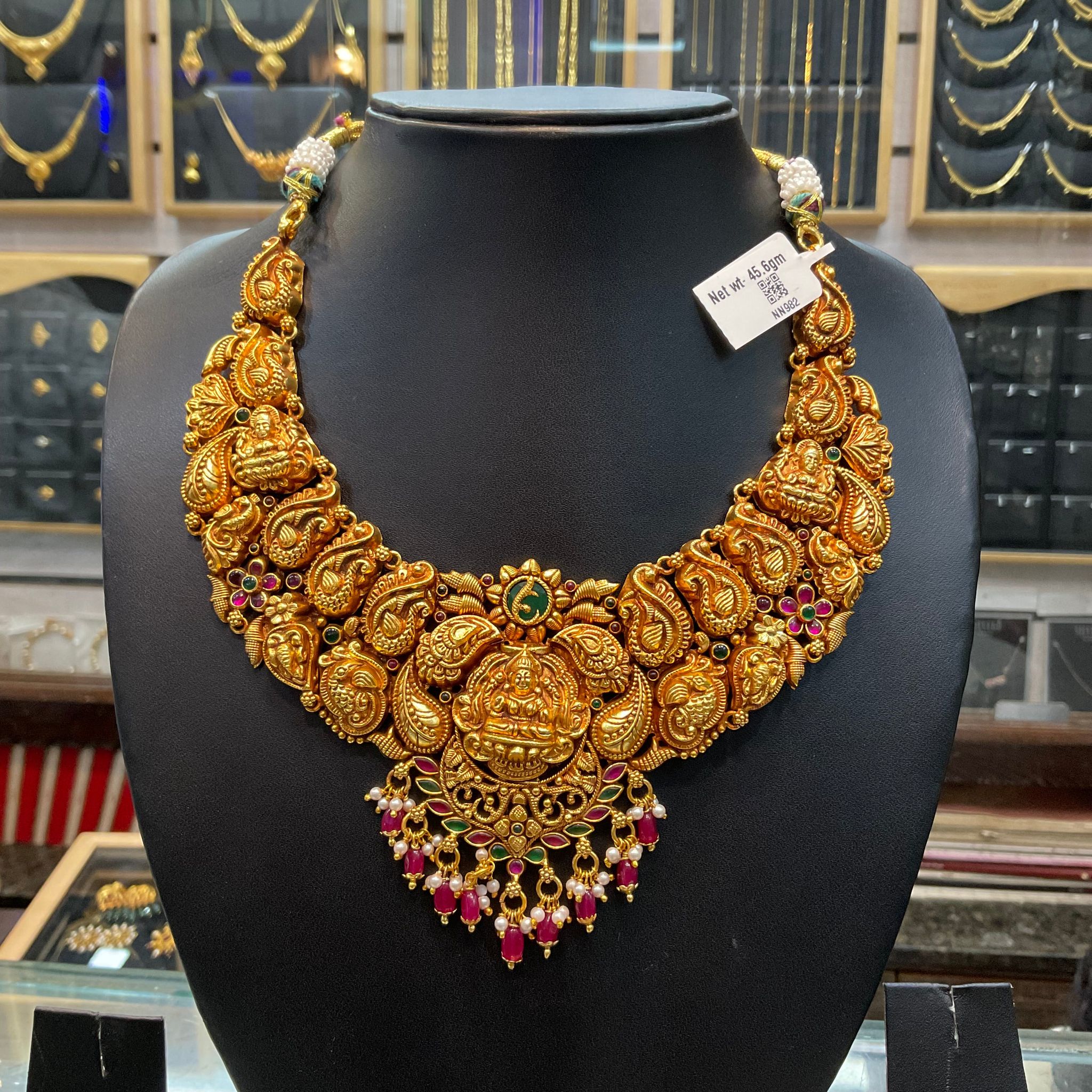 Silver Laxmi Necklace
