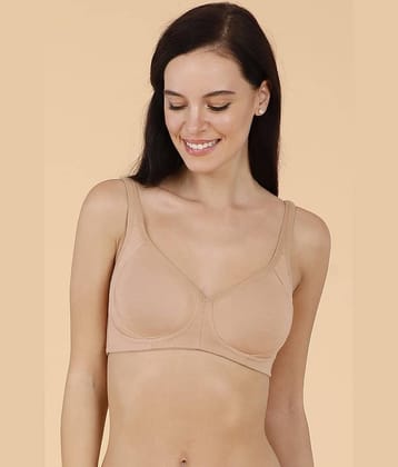 Amante Cotton Non Padded Women's Everyday Bra ( Beige )