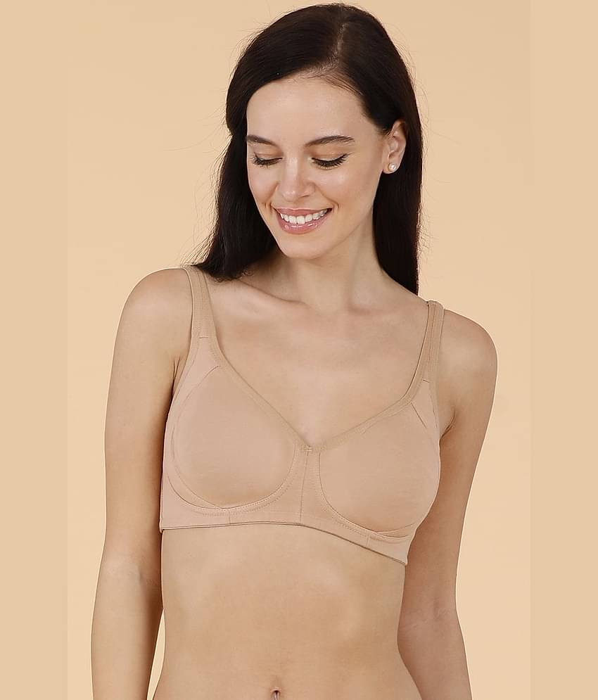 Amante Cotton Non Padded Women's Everyday Bra ( Beige )