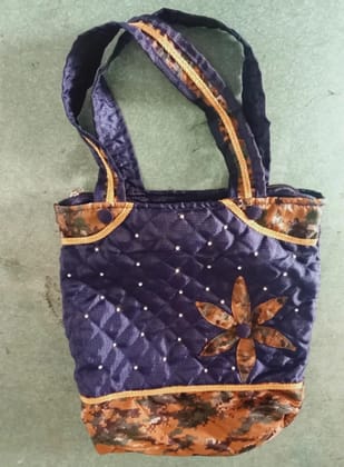 Stylish Blue Jute Handbag