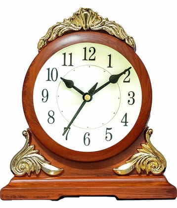 Sigaram Analog Plastic Circular Table Clock - Pack of 1
