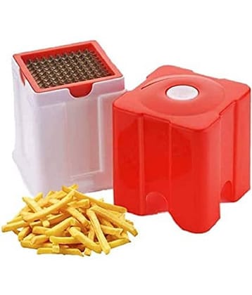 iview kitchenware - Chips/French Fries Red Plastic Mannual Chopper 300 ml ( Pack of 1 )