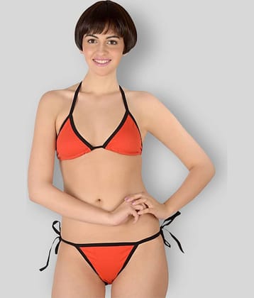 Selfcare Women's Bra & Panty Set ( Red )