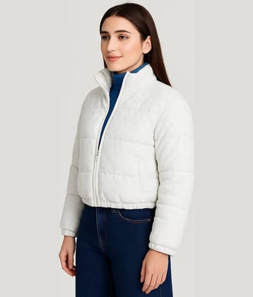 Garimaknitwear Women High Neck Puffer Jacket ( Black )