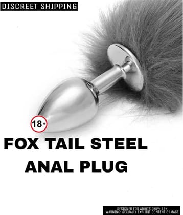 FOX TAIL STEEL ANAL PLUG FOR MEN AND WOMEN