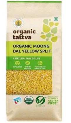ORGANIC TATTVA MOONG DAL YELLOW SPLIT 500GM MRP-155 ORGANIC TATTVA MOONG DAL YELLOW SPLIT 500GM MRP-155