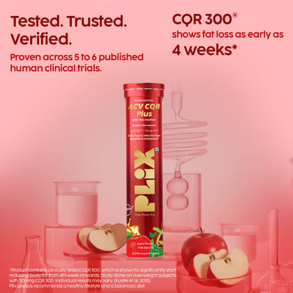 ACV CQR Plus Effervescent for Fat Reduction & Weight Management 
