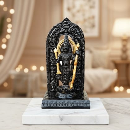 Aluminium Ram Lala Statue � Ayodhya Shri Ram Mandir Inspired God Idol, Height : 9 Inch (ASMAS472 B)