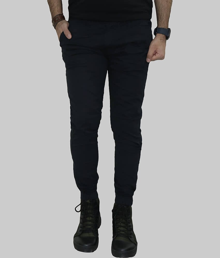 HYMEN LEGIONS Regular Flat Men's Joggers - Black ( Pack of 1 )