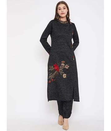 zigo - Black Straight Acrylic Women's Stitched Salwar Suit ( Pack of 1 )
