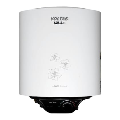 Voltas AquaM 5-Star 15L Water Heater 2000W, Warranty of 7 years on Tank, 3 Years on Heating Element, 2 Years on Product by Voltas|Free Installation| Free Connecting Pipe|Copper Element|8 Bar (White) Voltas AquaM 5-Star 15L Water Heater 2000W, Warranty of