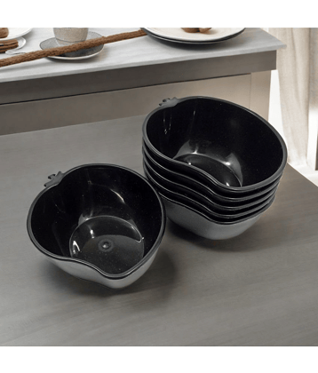 kitchrox Plastic Snacks Bowl 120 mL ( Set of 6 )