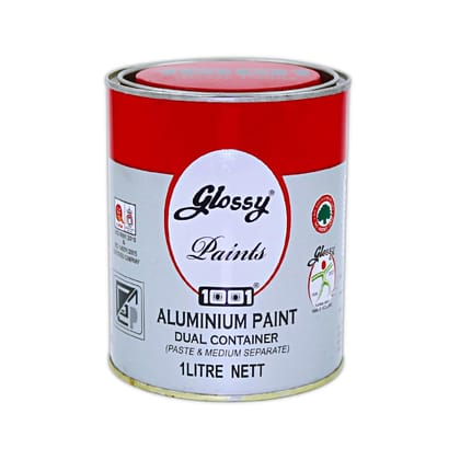 1001 Aluminium Paints Dual Container (Paste & Medium Separate) | For Metal Gates, Window, Sutter, Machinery, Woods, Air Cooler, MS Pole Etc. 1001 Aluminium Paints Dual Container (Paste & Medium Separate) | For Metal Gates, Window, Sutter, Machinery, Woods, Air Cooler, MS Pole Etc.
