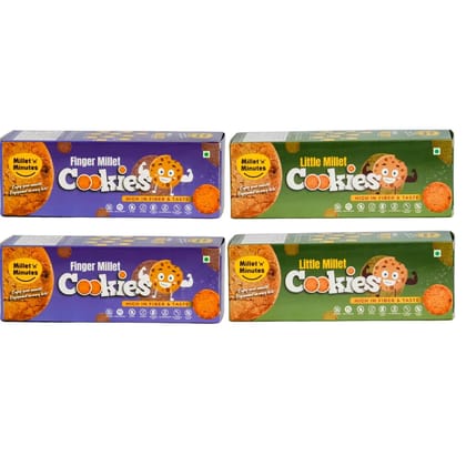 Finger Millet & little Millet ( pack of 4)100g