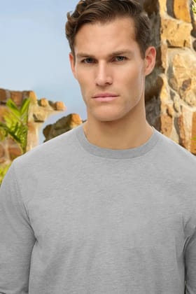 Classic Full sleeve in Light Grey-XXL