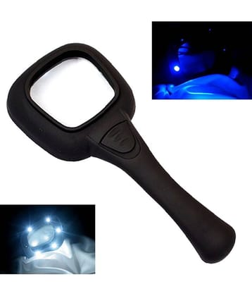 3X 60mm LED UV Money Checker Magnifier Magnifying Glass