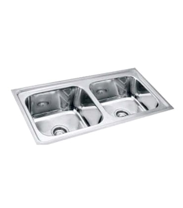 Stainless Steel Kitchen Double Bowl Sink 45X20 with Bowl Size 20X16 (Matt Finished)