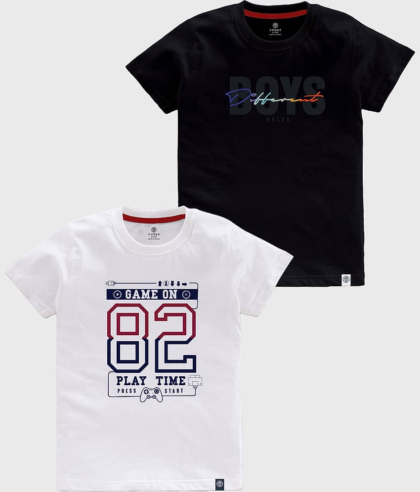 CODEZ Pack of 1 Boys Cotton T-Shirt ( Multicolor )