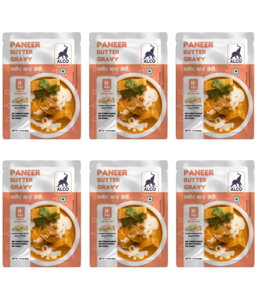 Alco Spices Paneer Butter Gravy : Natural & Fresh Instant Gravy (6 x 50gm) 300 gm