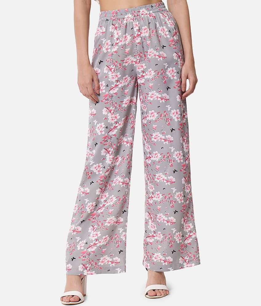ALL WAYS YOU Multicolor Crepe Straight Women's Palazzos ( Pack of 1 )