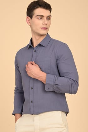 Mac - Minimal Dobby Solid Shirt - Lavender-S-38 / LAVENDER