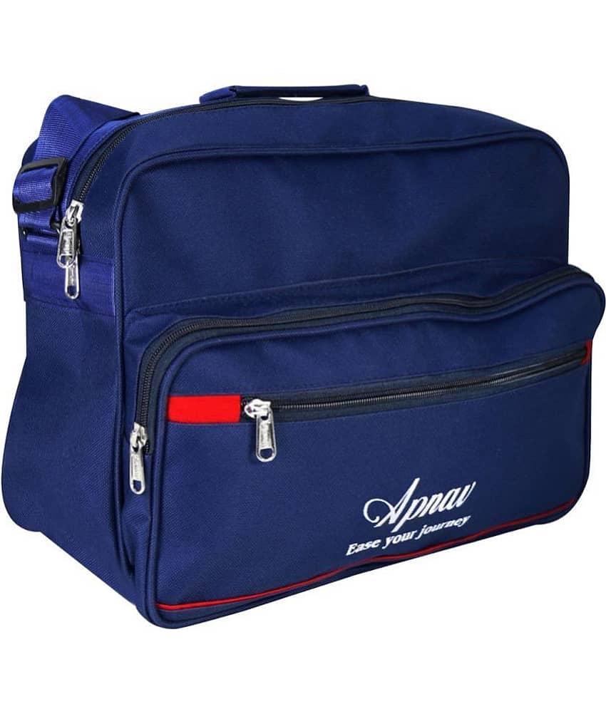 Apnav - Blue Solid Messenger Bag