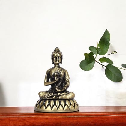 Decorative Brass Lord Buddha Idol for Home DcorAntique Finish