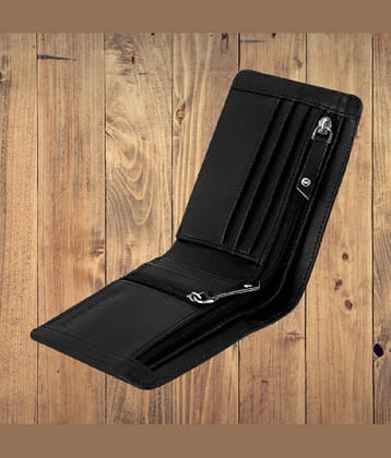 Classic World PU Self Design Men's RFID Wallet With 5 Slots For Card ( Black , Pack of 1 )