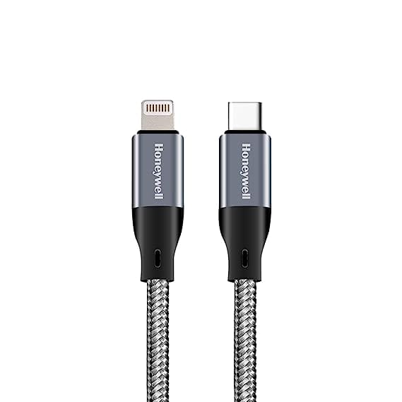 HW Type C to LgtnCable 1.2MtrBraided GRY