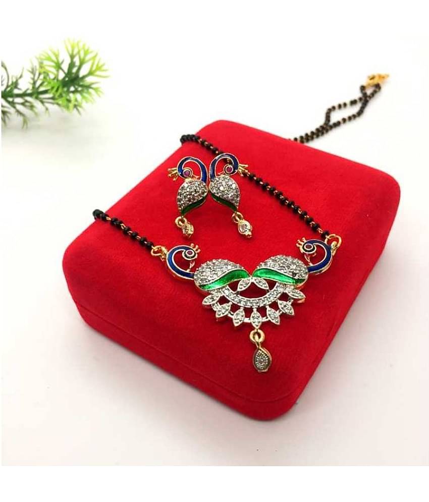 Sunhari Jewels - Golden Mangalsutra Set ( Pack of 1 )