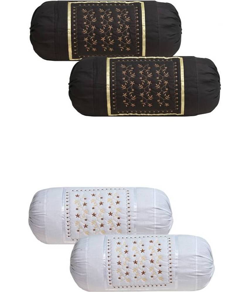 MAHALUXMI COLLECTION Pack of 4 Multi Pillow Cover