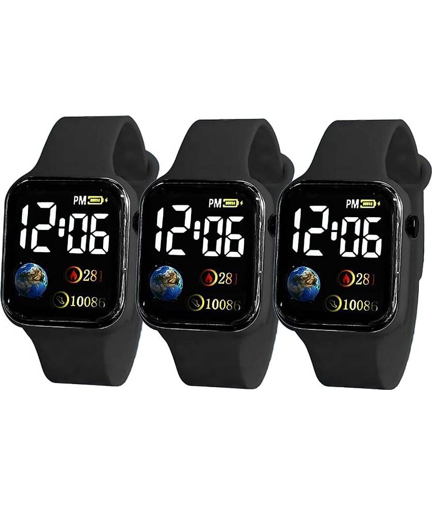 DECLASSE LED Watch Watches Combo For Men and Boys ( Pack of 3 )