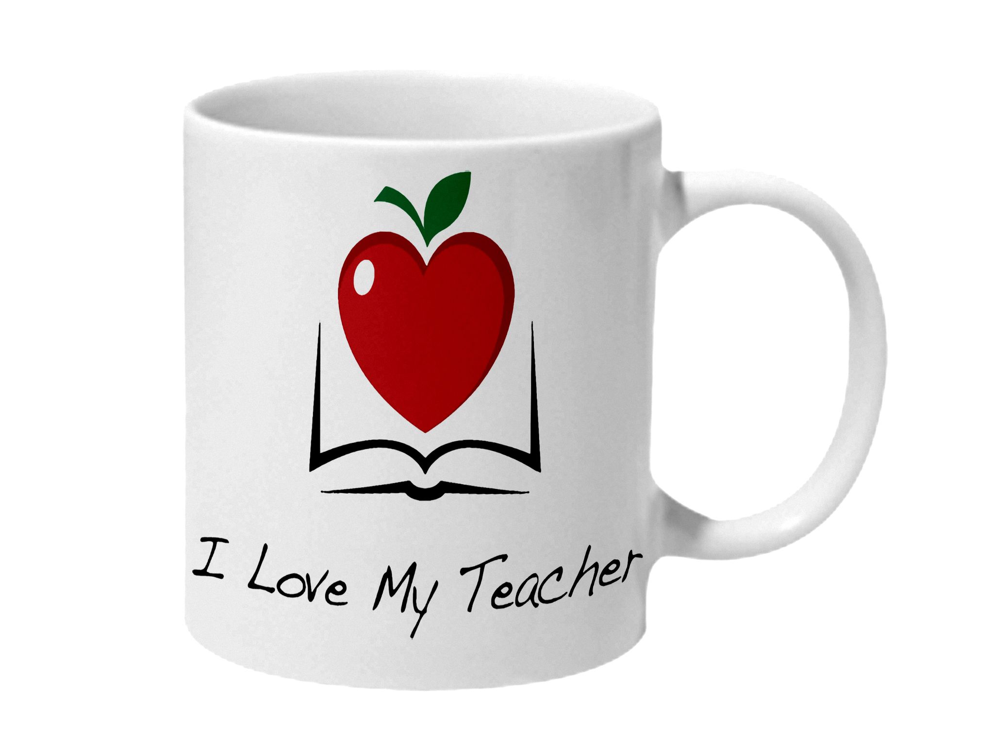 Multicolor I Love My Teacher Ceramic Mug