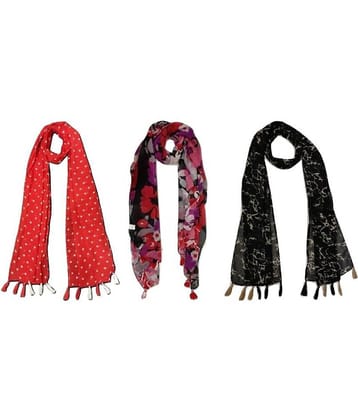 stolevilla Multi Printed Poly Cotton Yarn Stoles