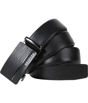 Edifier - Black Leather Men's Casual Belt ( Pack of 1 )
