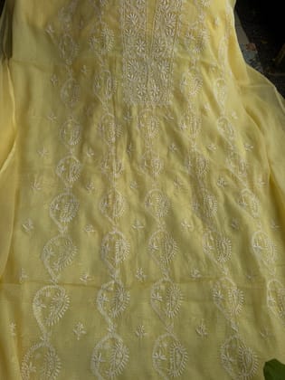 Kota Length with Dupatta - Yellow-Yellow / Free Size / Kota