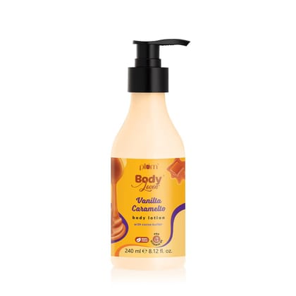 Plum Bodylovin' Vanilla Caramello Body Lotion | Cocoa Butter & Vitamin B5 for Deep Moisturization | Non-Greasy | Soft & Glowing Skin | for Dry to Very Dry Skin | Warm & Cozy Vanilla Fragrance - 240ml Plum Bodylovin' Vanilla Caramello Body Lotion | Cocoa 