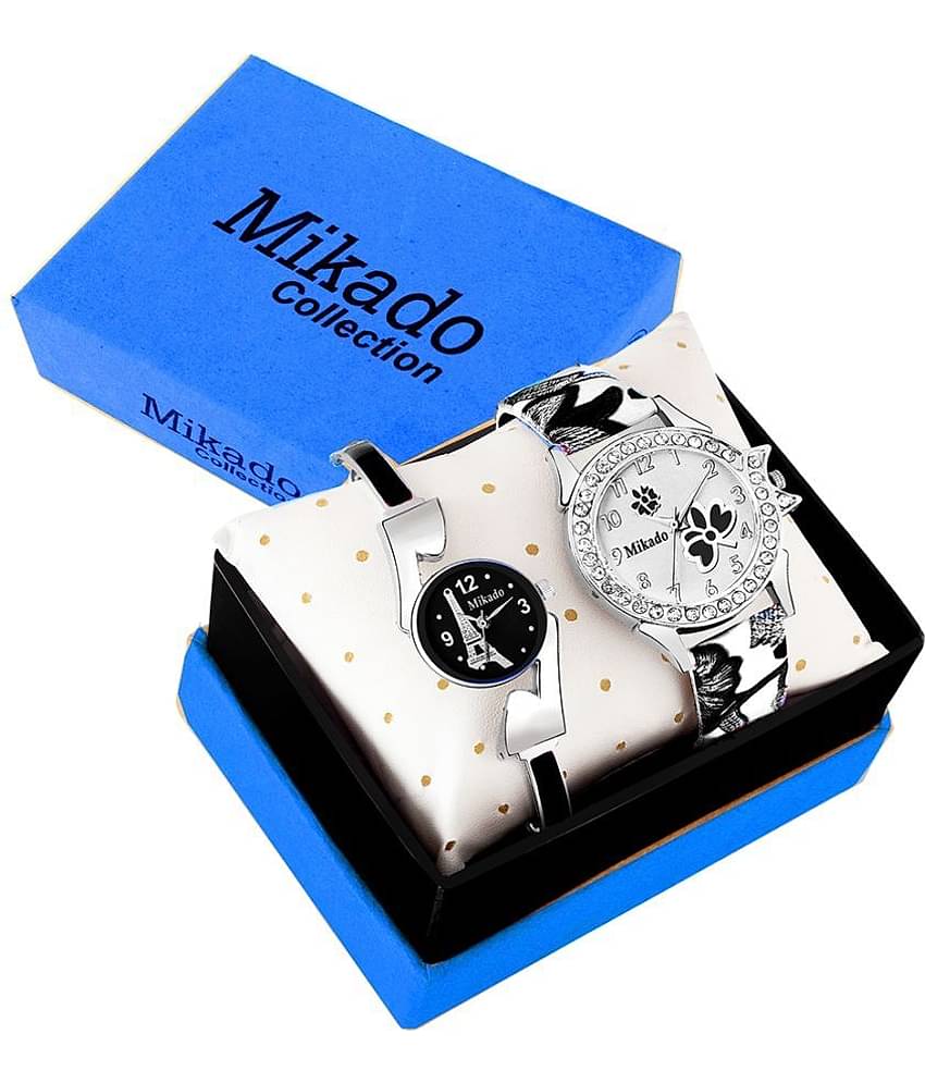 Mikado Leather Round Womens Watch