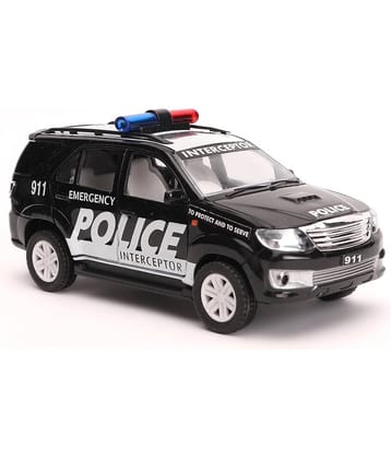 Plastic Police Interceptor Fortune Pull Back Car, Number of Pieces: 1, Black, for Kids